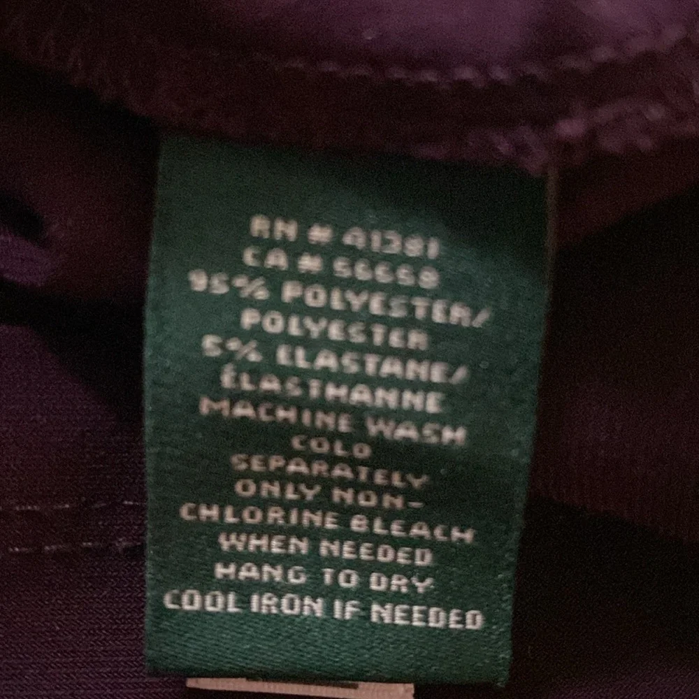 Ralph Lauren size 2 plum color excellent condition dress - Picture 9 of 9